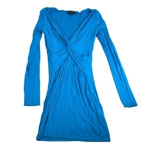 Marciano Electric Blue Long-Sleeve Mini Dress